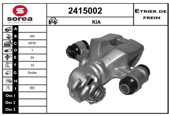 EAI Bremžu suports 2415002