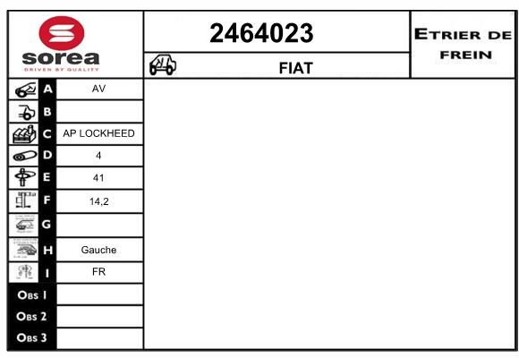 EAI Тормозной суппорт 2464023