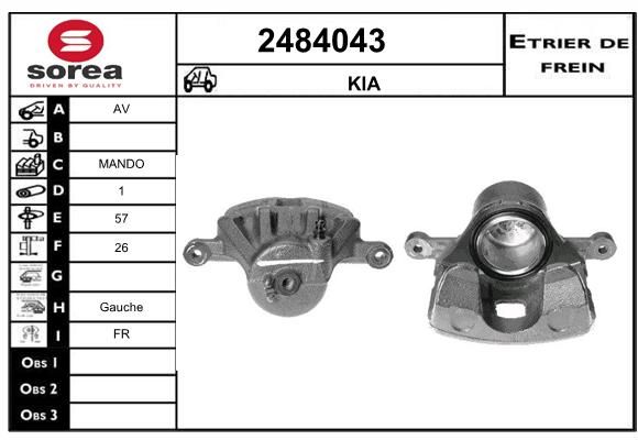 EAI Bremžu suports 2484043