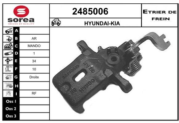 EAI Bremžu suports 2485006