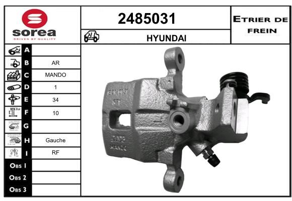 EAI Bremžu suports 2485031