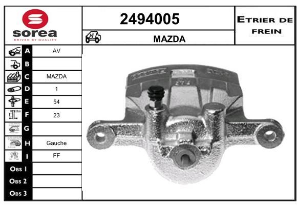 EAI Bremžu suports 2494005