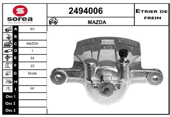 EAI Bremžu suports 2494006