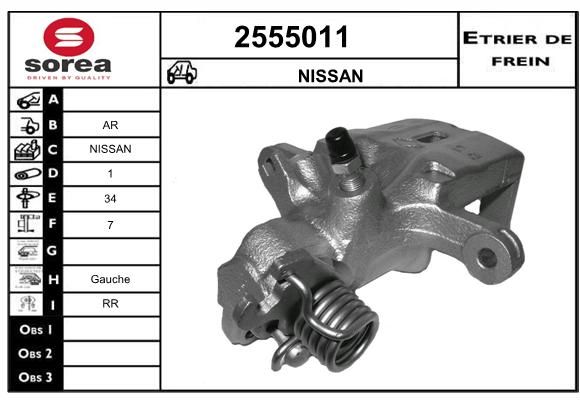 EAI Bremžu suports 2555011