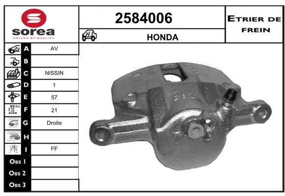 EAI Bremžu suports 2584006