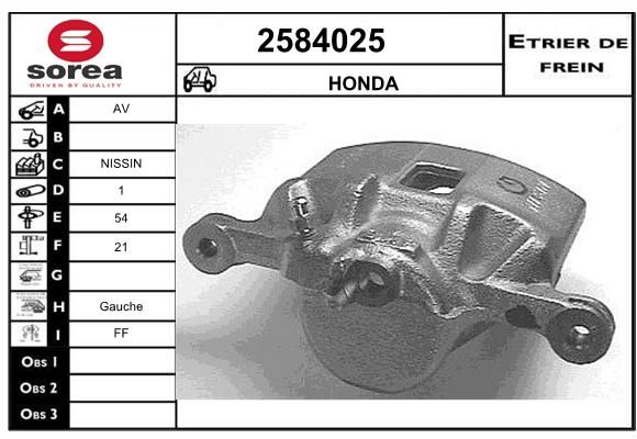 EAI Bremžu suports 2584025