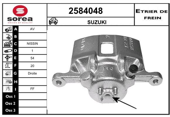 EAI Bremžu suports 2584048