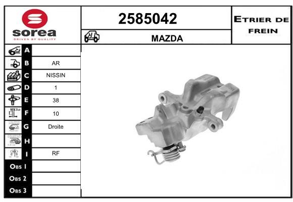 EAI Bremžu suports 2585042