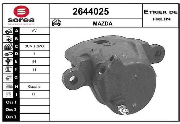 EAI Bremžu suports 2644025