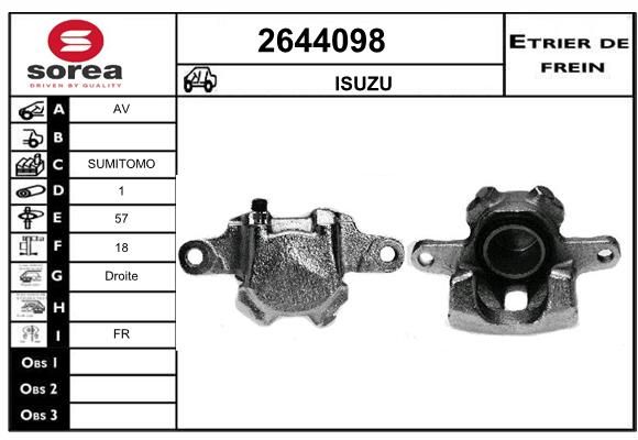 EAI Bremžu suports 2644098