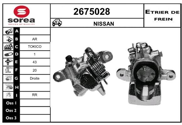 EAI Bremžu suports 2675028