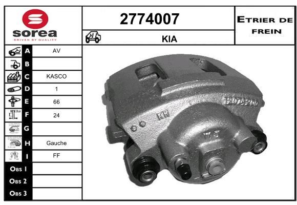 EAI Bremžu suports 2774007