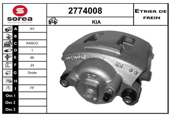 EAI Bremžu suports 2774008