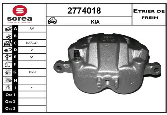 EAI Bremžu suports 2774018