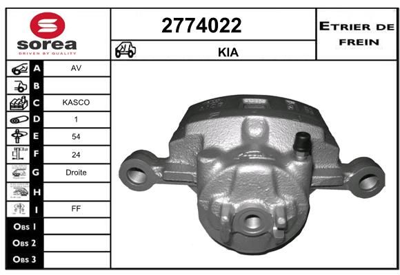 EAI Bremžu suports 2774022