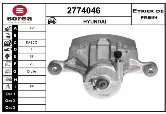 EAI Bremžu suports 2774046