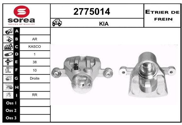 EAI Bremžu suports 2775014