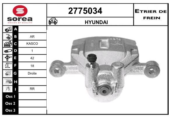 EAI Bremžu suports 2775034