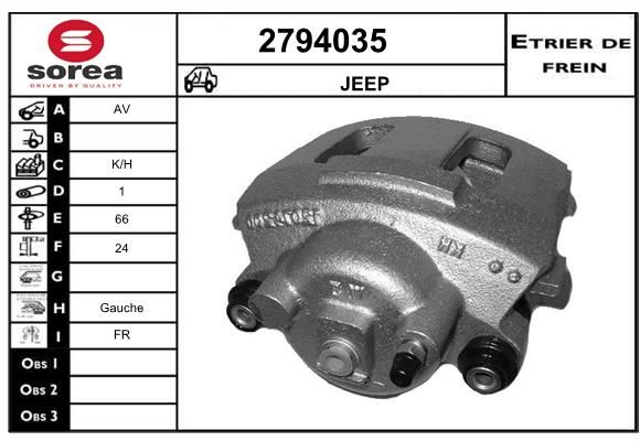 EAI Bremžu suports 2794035