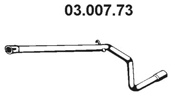 EBERSPÄCHER Труба выхлопного газа 03.007.73