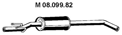 EBERSPÄCHER Vidējais izpl. gāzu trokšņa slāpētājs 08.099.82