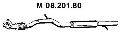 EBERSPÄCHER Средний глушитель выхлопных газов 08.201.80