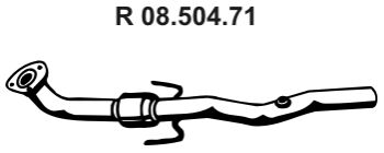 EBERSPÄCHER Труба выхлопного газа 08.504.71
