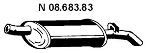 EBERSPÄCHER Izplūdes gāzu trokšņa slāpētājs (pēdējais) 08.683.83