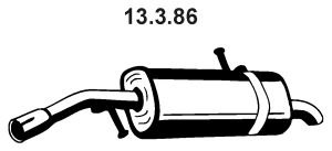 EBERSPÄCHER Глушитель выхлопных газов конечный 13.3.86