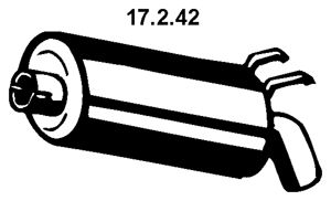 EBERSPÄCHER Izplūdes gāzu trokšņa slāpētājs (pēdējais) 17.2.42