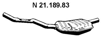 EBERSPÄCHER Izplūdes gāzu trokšņa slāpētājs (pēdējais) 21.189.83