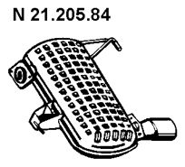 EBERSPÄCHER Izplūdes gāzu trokšņa slāpētājs (pēdējais) 21.205.84