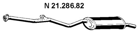 EBERSPÄCHER Глушитель выхлопных газов конечный 21.286.82