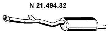 EBERSPÄCHER Izplūdes gāzu trokšņa slāpētājs (pēdējais) 21.494.82