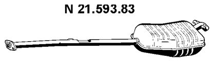 EBERSPÄCHER Izplūdes gāzu trokšņa slāpētājs (pēdējais) 21.593.83