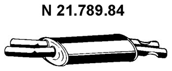 EBERSPÄCHER Izplūdes gāzu trokšņa slāpētājs (pēdējais) 21.789.84