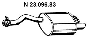 EBERSPÄCHER Izplūdes gāzu trokšņa slāpētājs (pēdējais) 23.096.83