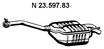 EBERSPÄCHER Глушитель выхлопных газов конечный 23.597.83