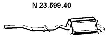 EBERSPÄCHER Izplūdes gāzu trokšņa slāpētājs (pēdējais) 23.599.40