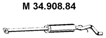 EBERSPÄCHER Средний глушитель выхлопных газов 34.908.84