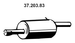 EBERSPÄCHER Izplūdes gāzu trokšņa slāpētājs (pēdējais) 37.203.83