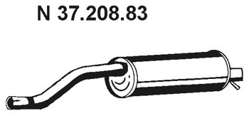 EBERSPÄCHER Izplūdes gāzu trokšņa slāpētājs (pēdējais) 37.208.83