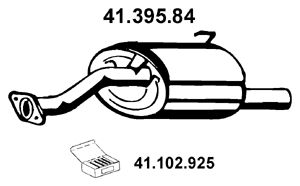 EBERSPÄCHER Izplūdes gāzu trokšņa slāpētājs (pēdējais) 41.395.84