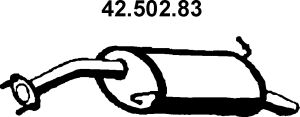 EBERSPÄCHER Izplūdes gāzu trokšņa slāpētājs (pēdējais) 42.502.83