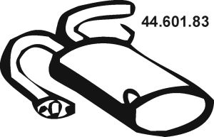 EBERSPÄCHER Izplūdes gāzu trokšņa slāpētājs (pēdējais) 44.601.83