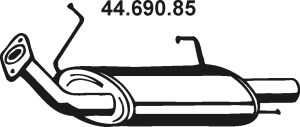 EBERSPÄCHER Глушитель выхлопных газов конечный 44.690.85