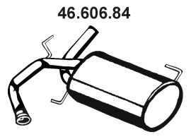 EBERSPÄCHER Izplūdes gāzu trokšņa slāpētājs (pēdējais) 46.606.84