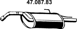 EBERSPÄCHER Izplūdes gāzu trokšņa slāpētājs (pēdējais) 47.087.83