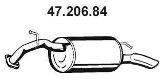 EBERSPÄCHER Izplūdes gāzu trokšņa slāpētājs (pēdējais) 47.206.84