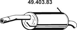 EBERSPÄCHER Глушитель выхлопных газов конечный 49.403.83